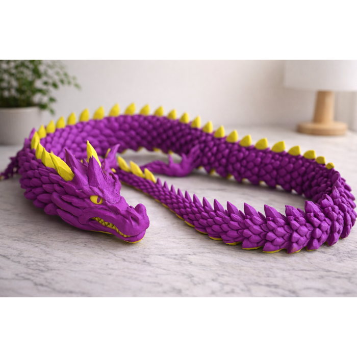 Chinese mythological FLEXY dragon (1-2 colors or multicolored)