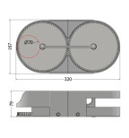 „Suktuko Sandėliukas“ – besisukantis organizatorius (dėžutė su stalčiumi)