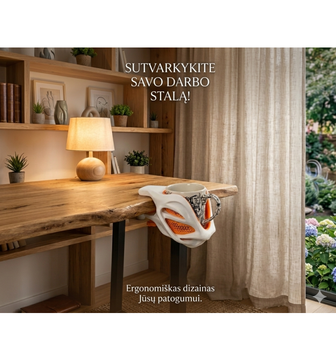 „Ateivio Puodelio Sargas“ – puodelio laikiklis tvirtinamas prie stalo