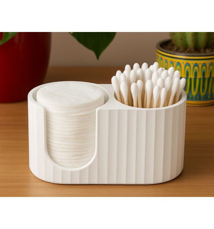 „Vonios Duetas“ – vatos diskelių ir ausų krapštukų laikiklis