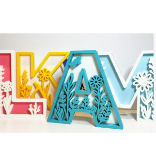 Dekoratyvinės Gėlių Raidės (lotynų abecėlė)