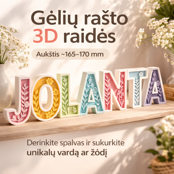 Dekoratīvās Ziedu Būtes (latīņu alfabēts)