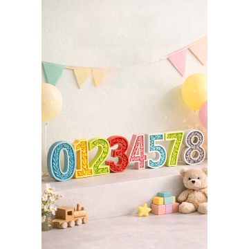 Decorative Flower Numbers (0–9)