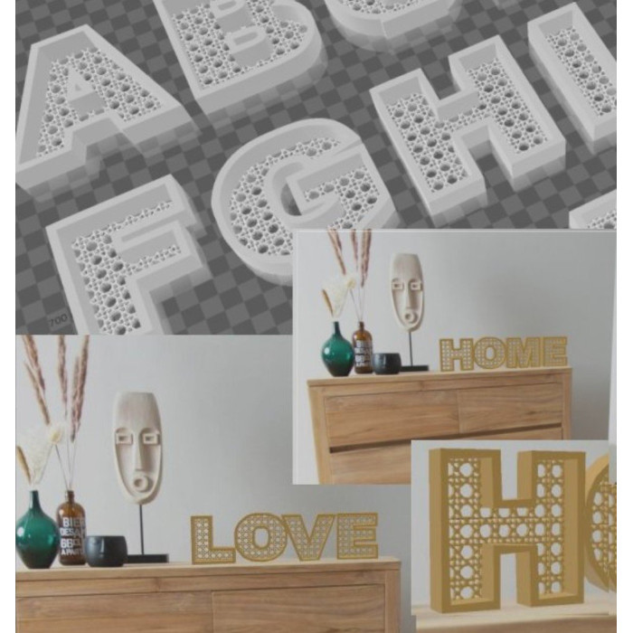 Mini Dekoratyvinės Raidės Žodžiams (8 cm)
