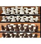 Linksmas Personažų Šachmatų Rinkinys