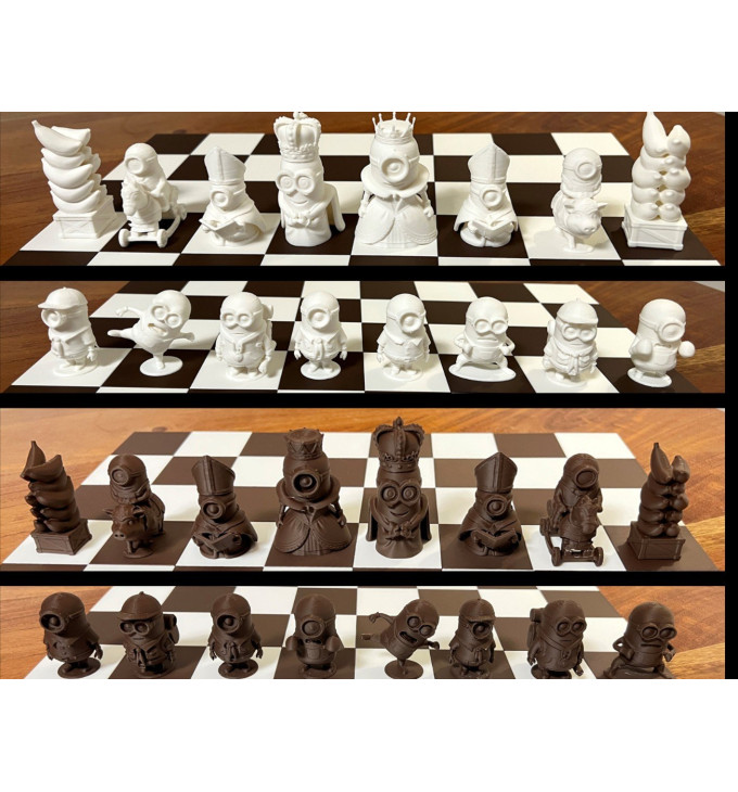 Linksmas Personažų Šachmatų Rinkinys