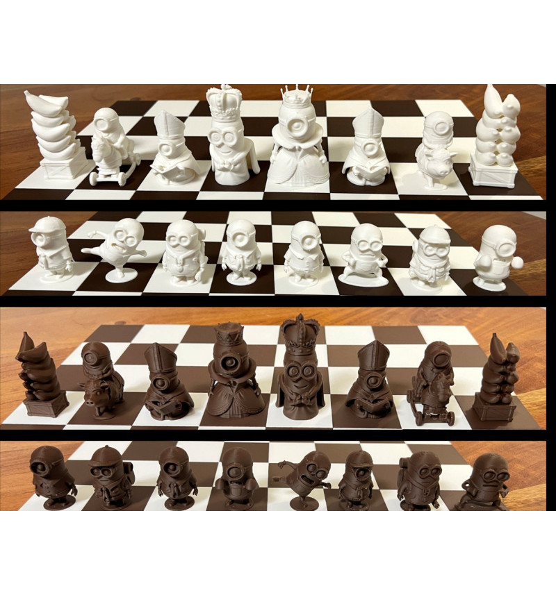 Linksmas Personažų Šachmatų Rinkinys