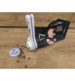 Daugkartinis Kavos Maišelio Spaustukas „Kavos Sargas“