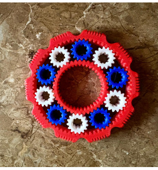 Pavarų Žiedas – Fidget Spinneris Ant Piršto