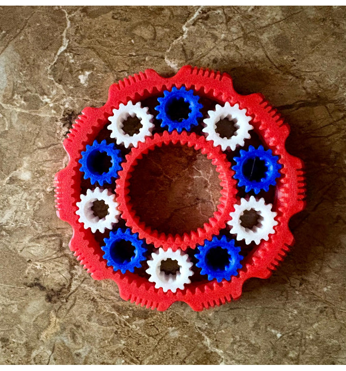 Pavarų Žiedas – Fidget Spinneris Ant Piršto