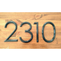 Modern address numbers for facade (15 cm)