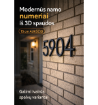 Modernūs adresų numeriai ant fasado (15 cm)