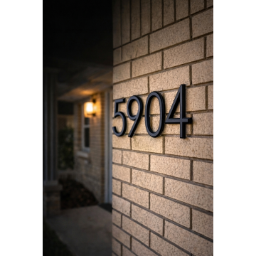 Modern address numbers for facade (15 cm)
