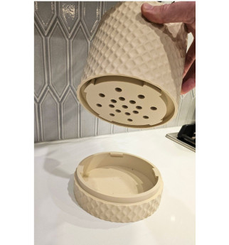 Sieninis vazonas su drenažu „Diamond“