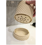 Sieninis vazonas su drenažu „Diamond“