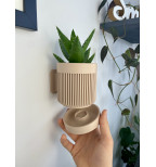 Sieninis Vazonas su Paslėptu Tvirtinimu ir Drenažu