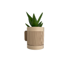 Sieninis Vazonas su Paslėptu Tvirtinimu ir Drenažu