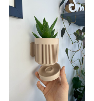 Sieninis Vazonas su Paslėptu Tvirtinimu ir Drenažu