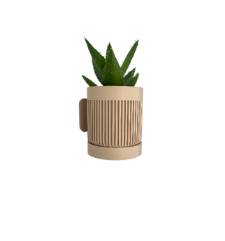 Sieninis Vazonas su Paslėptu Tvirtinimu ir Drenažu