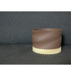 Modernus spiralinis vazonas su lėkštute