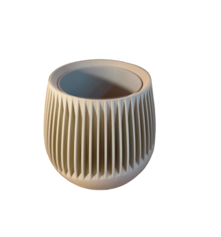 Tekstūrinis vazonas augalams namuose