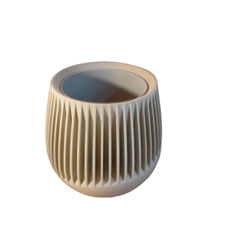 Tekstūrinis vazonas augalams namuose