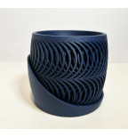 Dvigubos bangos rašto vazonas augalams