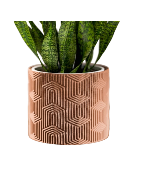 Modernus vazonas su „labirinto“ tekstūra