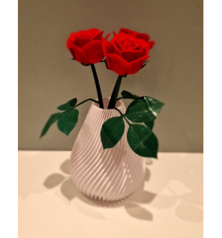 Dekoratyvinis spiralinis vazonas interjerui