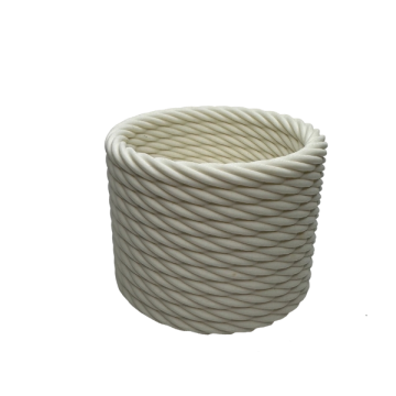 Rope pattern pot for small plants