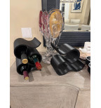 Minimalistinis vyno butelių stovas 4 buteliams