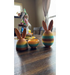 Velykinis kiaušinis su zuikio ausimis ir užraktu