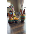 Easter egg with bunny ears and lock
