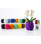 Akmens tekstūros vazonas orchidėjai