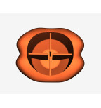 Dantų šepetėlių laikiklis „Dantukas“