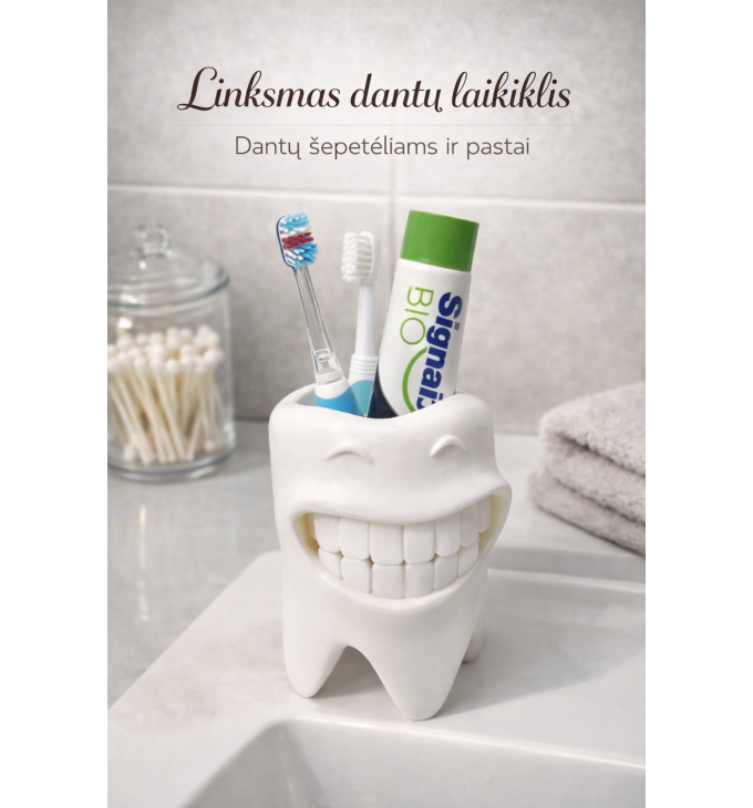 Dantų šepetėlių laikiklis „Plati šypsena“