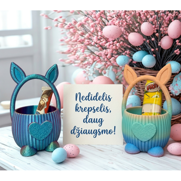 Small bunny basket for Easter gifts