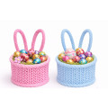 Easter woven basket with ears