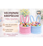 Velykinis pintas krepšelis su ausytėmis