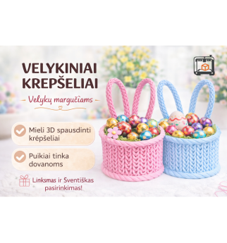 Velykinis pintas krepšelis su ausytėmis