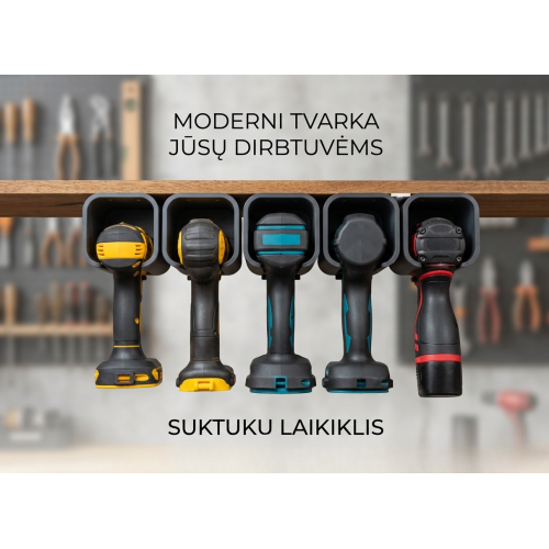 Riiulile paigaldatav kruvikeeraja hoidja 70 mm