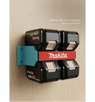 Makita baterijų laikiklis ant sienos 4 akumuliatoriams