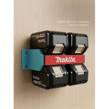 Makita battery holder for wall 4 batteries