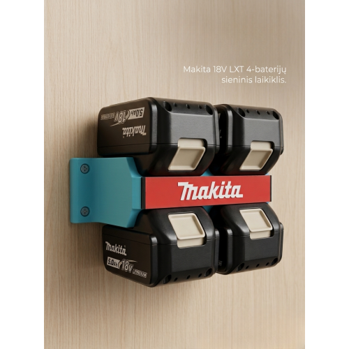 Makita aku hoidja seinale 4 akule