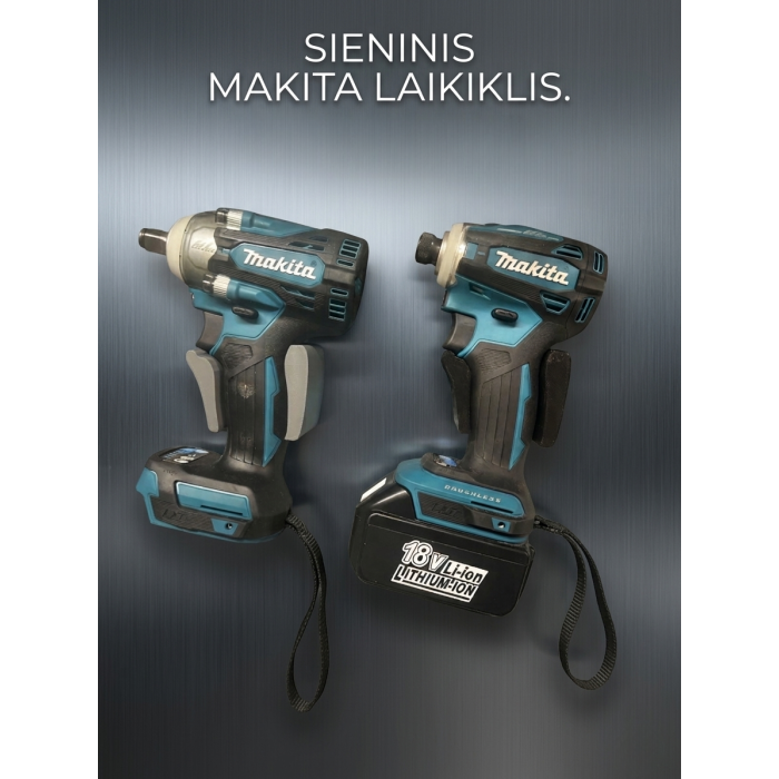 Compact Makita tool holder for wall