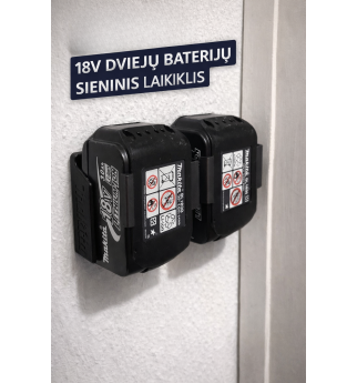 Makita baterijų laikiklis ant sienos 2 akumuliatoriams