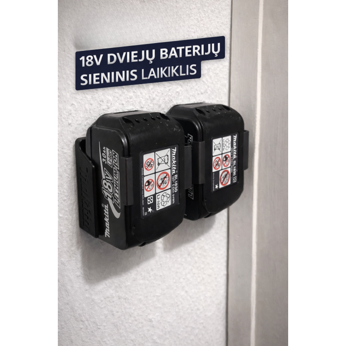 Makita battery holder for wall 2 batteries