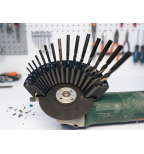 Grąžtų galandinimo priedas kampiniam šlifuokliui 115/125 mm (118°/135°)