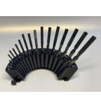 Grąžtų galandinimo priedas kampiniam šlifuokliui 115/125 mm (118°/135°)