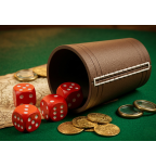 Piratinis kauliukų žaidimas „Liar’s dice“